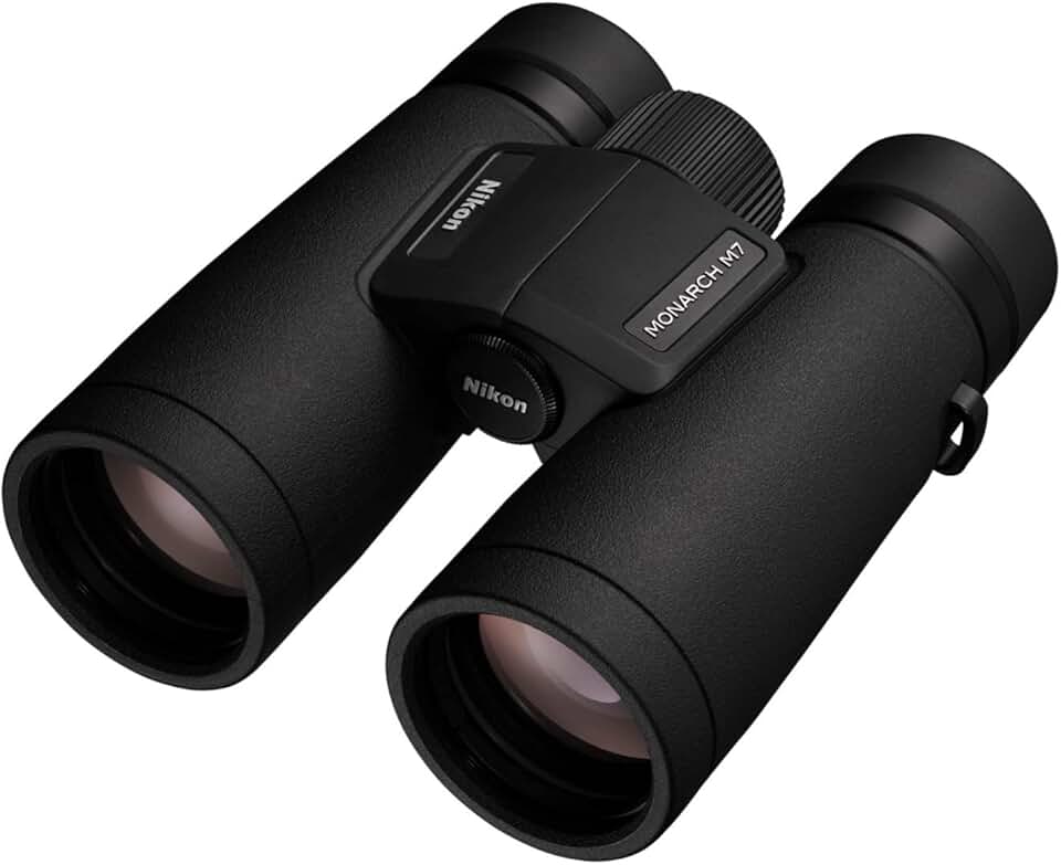 Nikon MONARCH M7 10x42 Binocular |Waterproof, fogproof, rubber-armored Full-Size Binocular with ED glass & wide field of view, oil & water repellent coating & locking diopter |Official Nikon USA Model