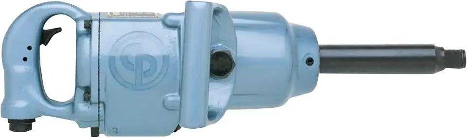 Chicago Pneumatic CP797-6 1-Inch Air Impact Wrench, 6-Inch Ext Anvil, D-Handle, Metal Housing, Max Torque 1400 ft.lbs, 4200 RPM