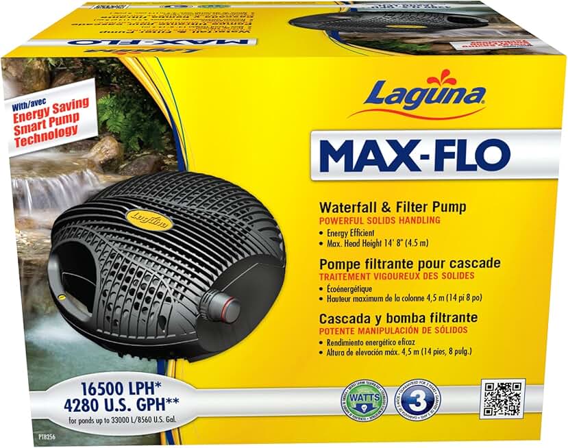 Laguna Max-Flo 4280 Electronic Waterfall and Filter Pump for Ponds Up to 8560-Gallon