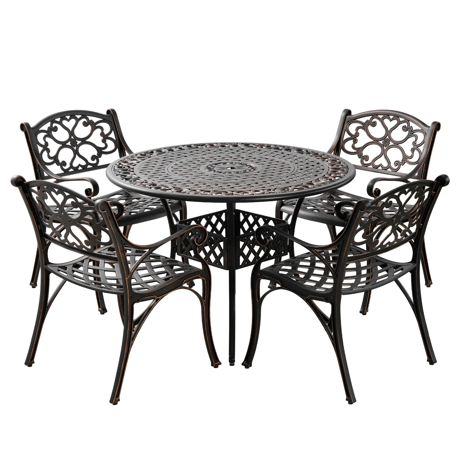 PATIO-IN 5 Pieces Patio Furniture Set Includes 42