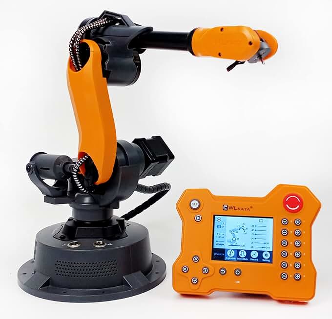 Mirobot 6DoF Mini Industrial Robotic Arm Professional Kit Programmable Robot Arm Lightweight Professional Desktop Robotic Arm for K12 or 3D Printer