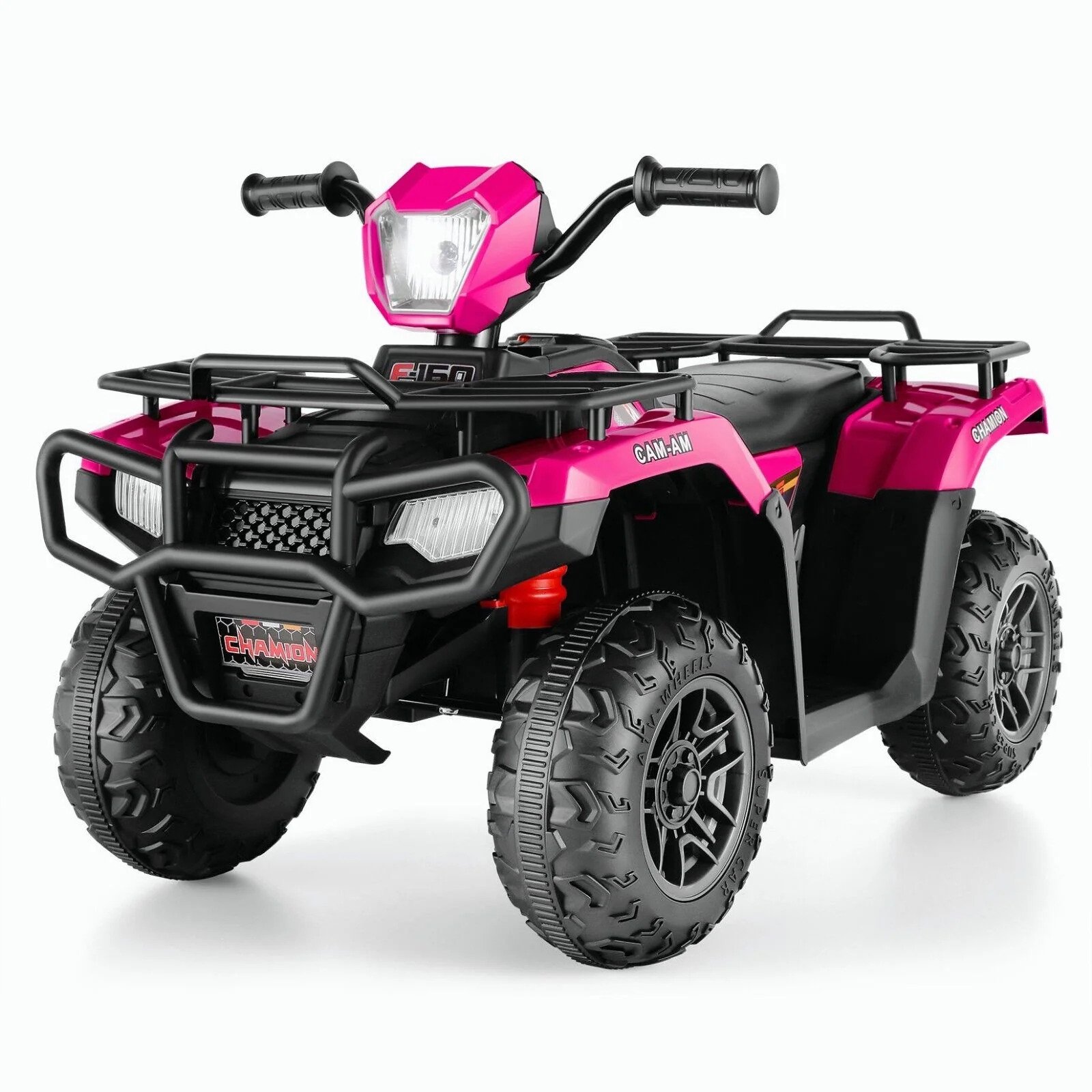 12V Quad for Kids with LED Lights and Dual Speed Options