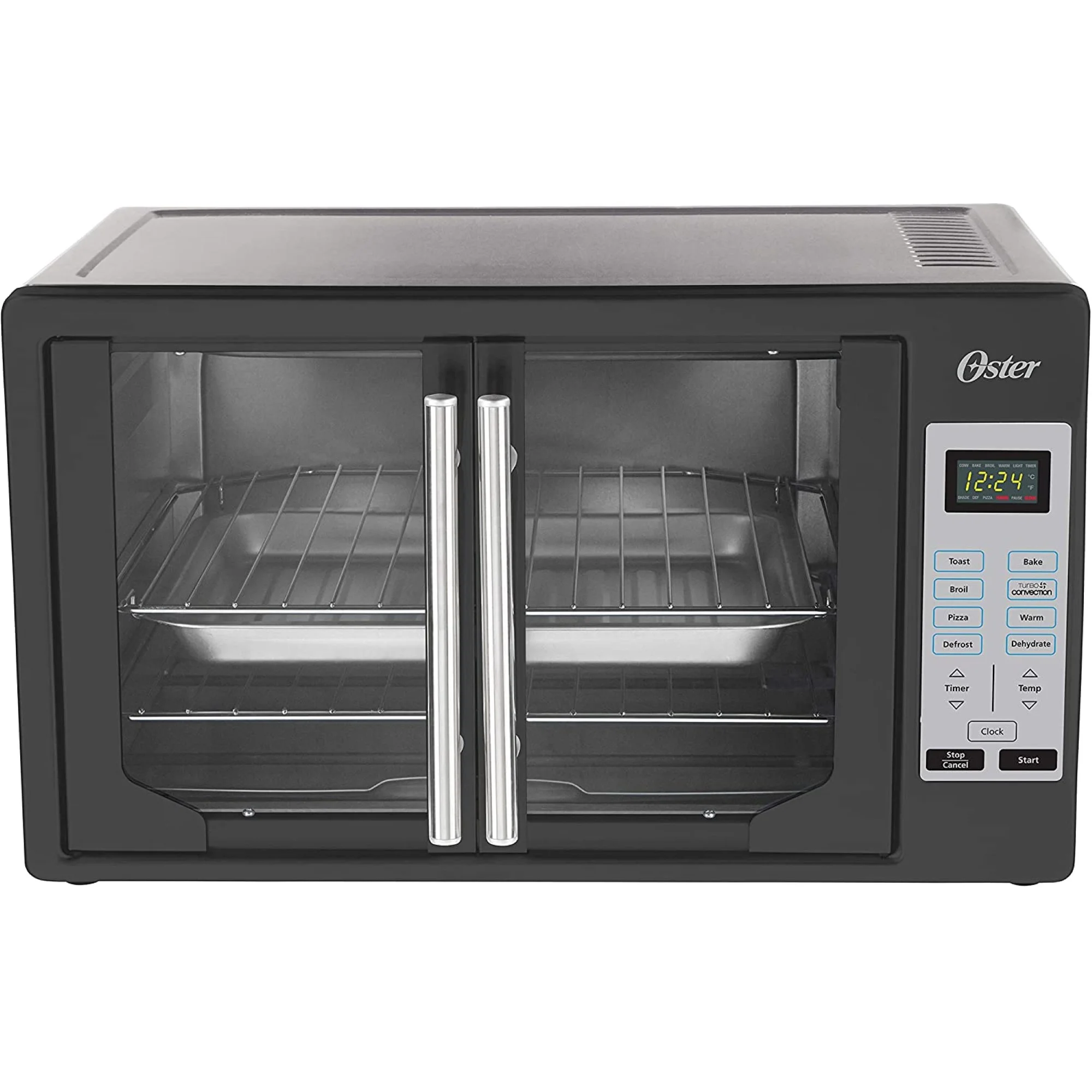 Oster TSSTTVFDDG-B French Door Toaster Oven, Extra Large, Black