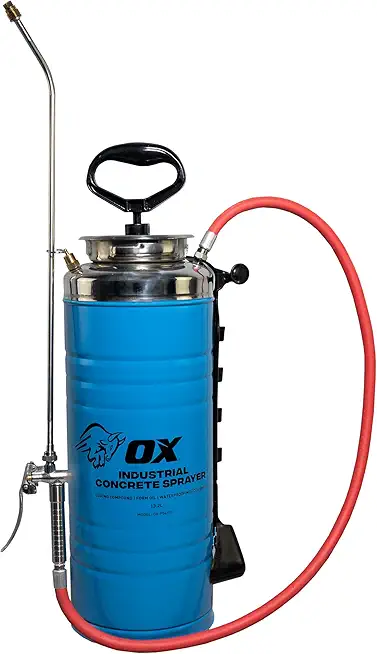 OX Tools Pump Sprayer - Professional 3 1/2 Gallon Concrete Sealer Sprayer | Sprays 30% - 35% Solids | Stainless Steel Sprayer Tank | EPDM Seals Resist Corrosion