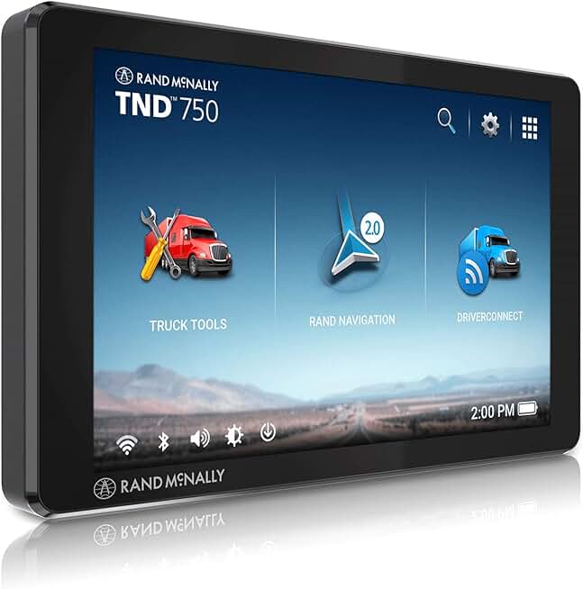 Rand McNally TND 750 7-inch GPS Truck Navigator, Easy-to-Read Display, Custom Truck Routing and Rand Navigation 2.0