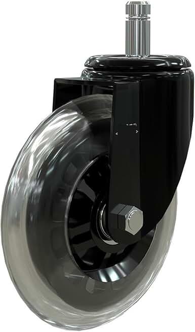 5 Pcs/Lot 4-inch Caster Circlip Universal Wheel Skateboard Car Torsion Transparent Roller