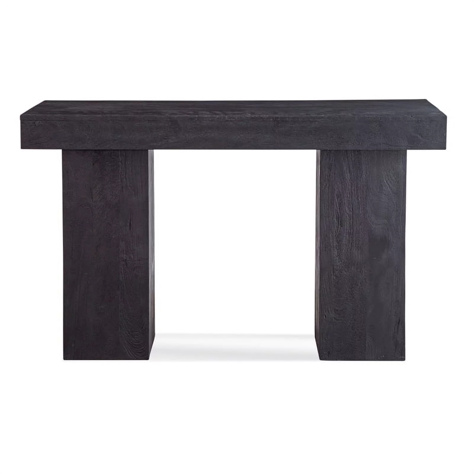 Pemberly Row Modern / Contemporary Console Table in Black Wood