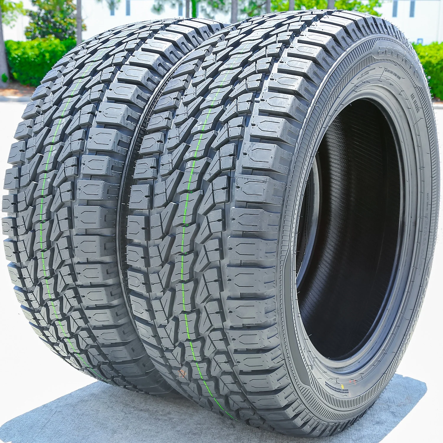 Pair of 2 (TWO) Accelera Epsilon AT Steel Belted LT 285/55R20 Load E 10 Ply A/T All Terrain Tires