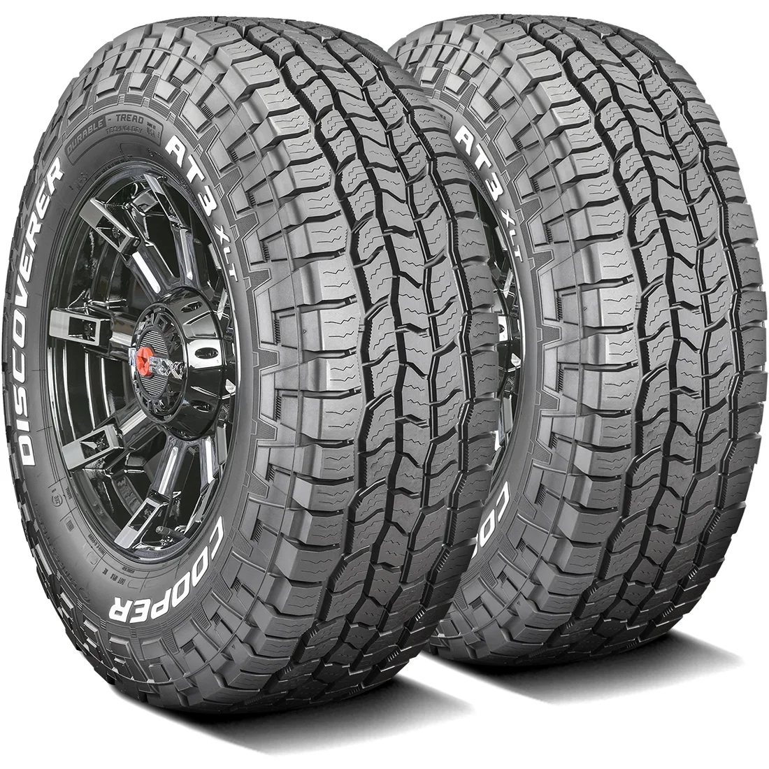 Pair of 2 (TWO) Cooper Discoverer AT3 XLT LT 265/70R18 124/121S E 10 Ply A/T All Terrain Tires Fits: 2011-20 Chevrolet Silverado 2500 HD LTZ, 2011-15 GMC Sierra 2500 HD Denali
