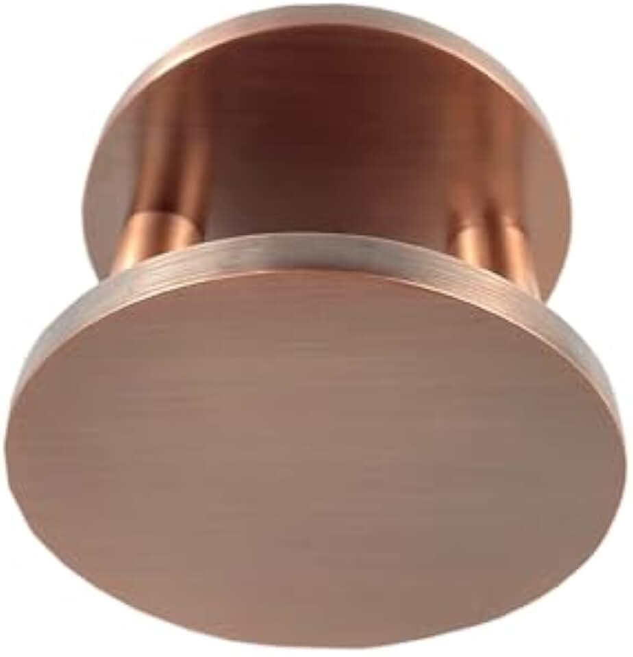 Heavy Duty Round Push Pull Door Handle for Single Glass Door, Double Sided Entry Door Handles, Size 3/5 Inch, Bronze, 25 x 15 cm, Hardware