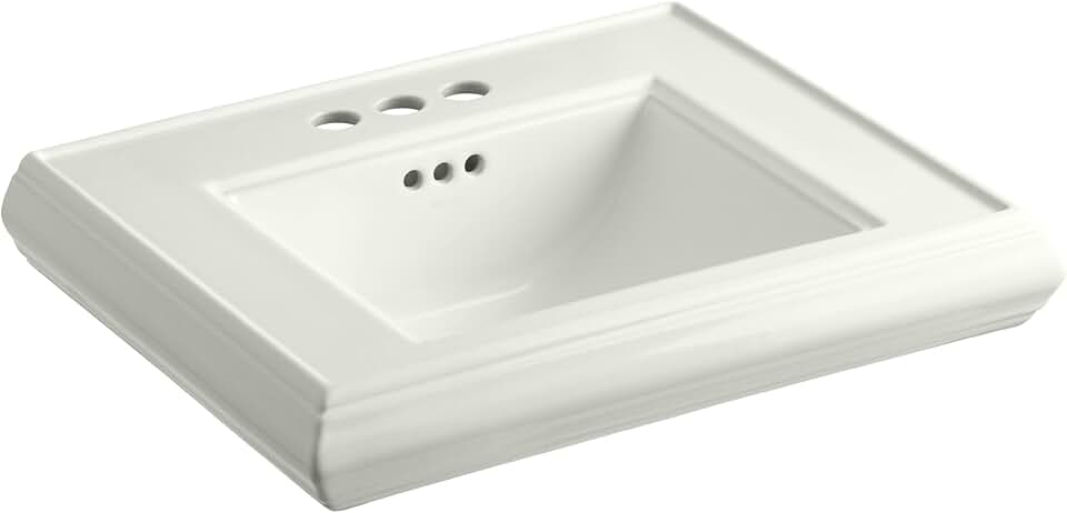 Kohler 2239-4-NY Memoirs pedestal/console table bathroom sink basin with 4