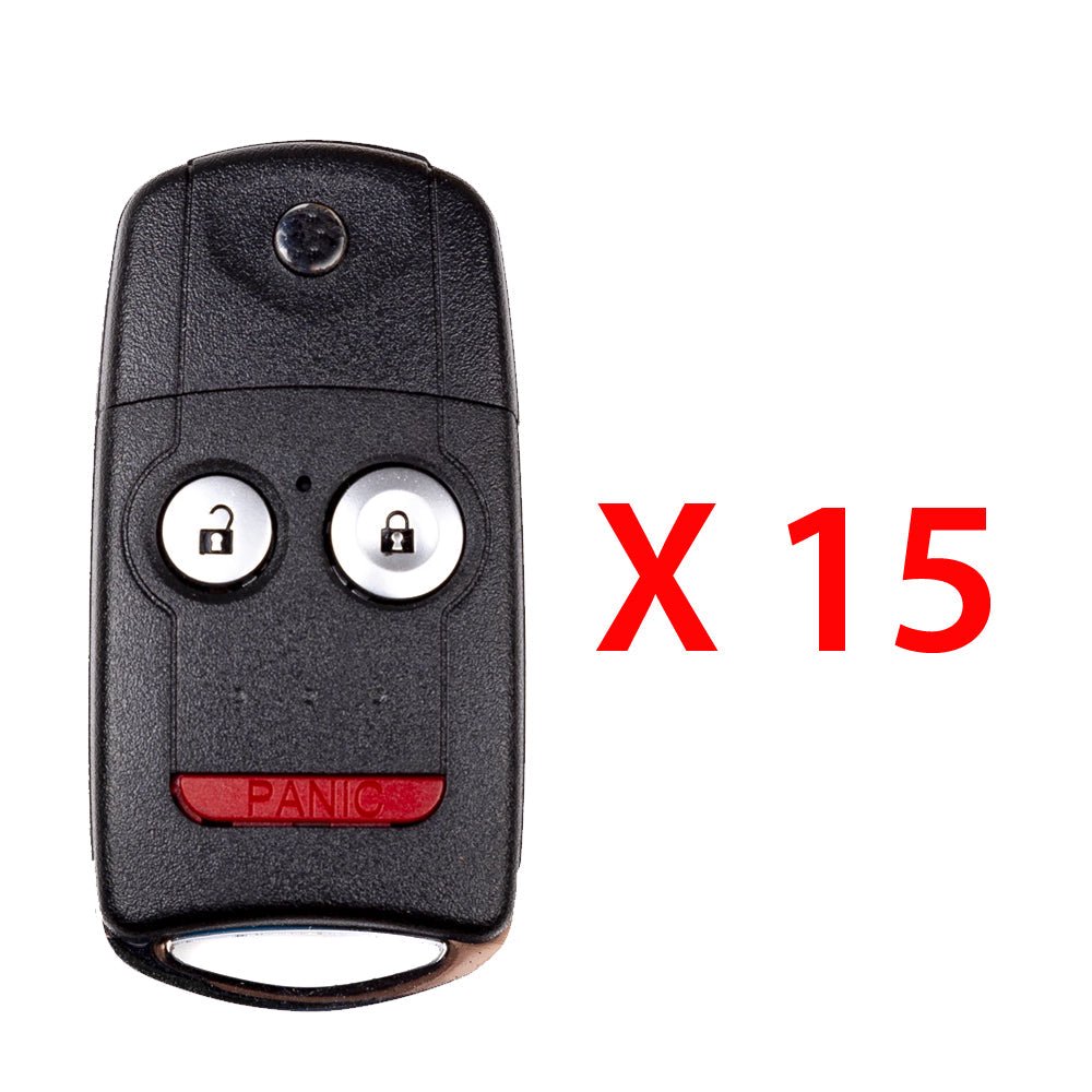 15 AKS KEYS Aftermarket Flip Key Fob for Acura MDX RDX 2007-2013 3B FCC N5F0602A1A