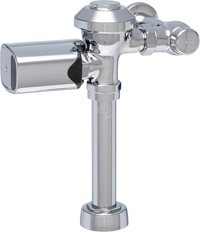Zurn ZER6000AV-WS1-SM ZER6000AV-SM Exposed Sensor Diaphragm Water Closet Flush Valve with 1.6 gpf and Chrome Plated Metal Cover