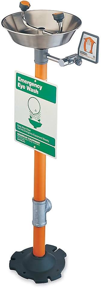 Guardian G1825 Stainless Steel Eyewash, Pedestal Mounted