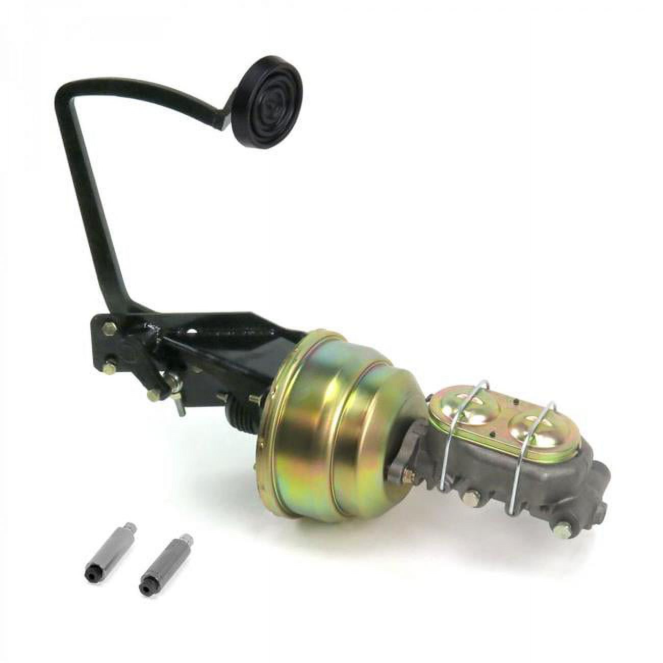 Helix Suspension Brakes & Steering 320310 8 in. Dual OEM X Drum & Drum Brake Pedal Kit with 3 in. Rubber Pad for 1935-1940 Ford