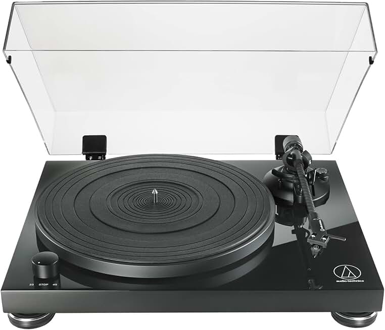 Audio-Technica AT-LPW50PB Fully Manual Belt-Drive Turntable