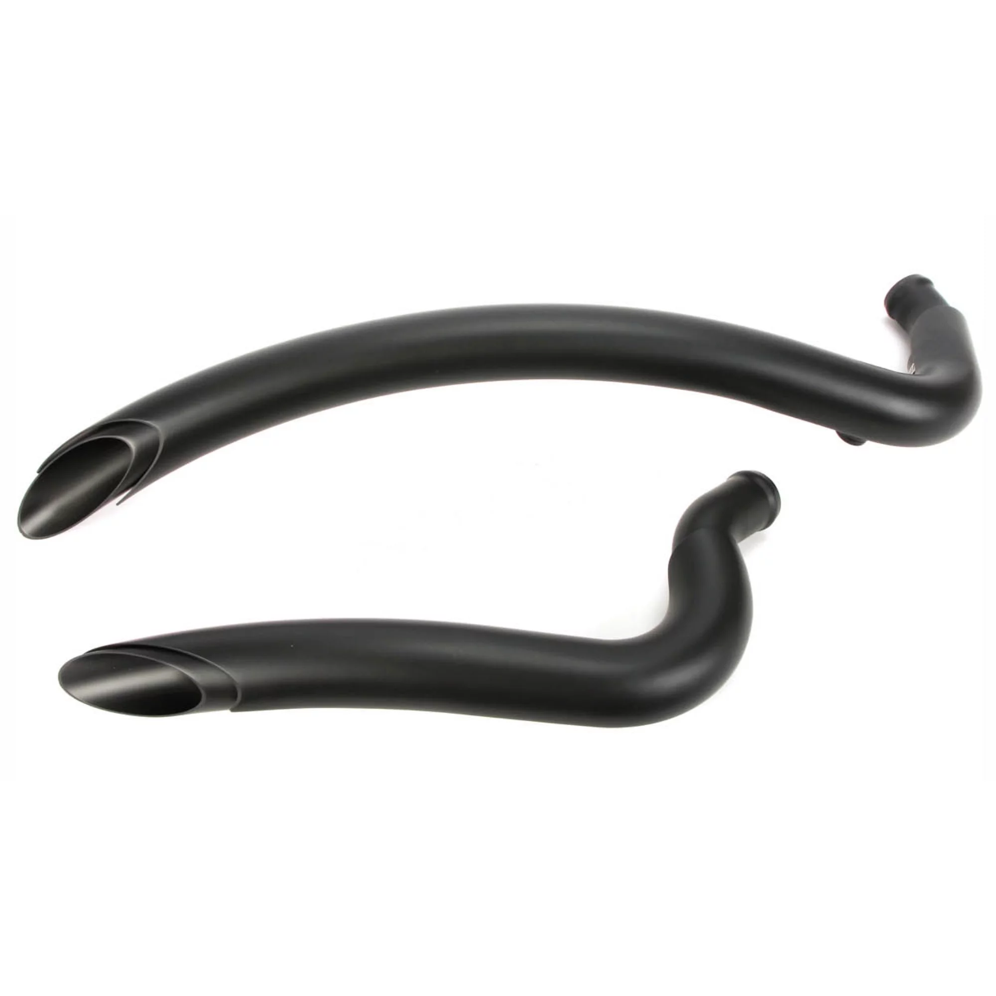 Bassani Radial Sweepers Black Exhaust System w/Black Heat Shields (1S21FB)