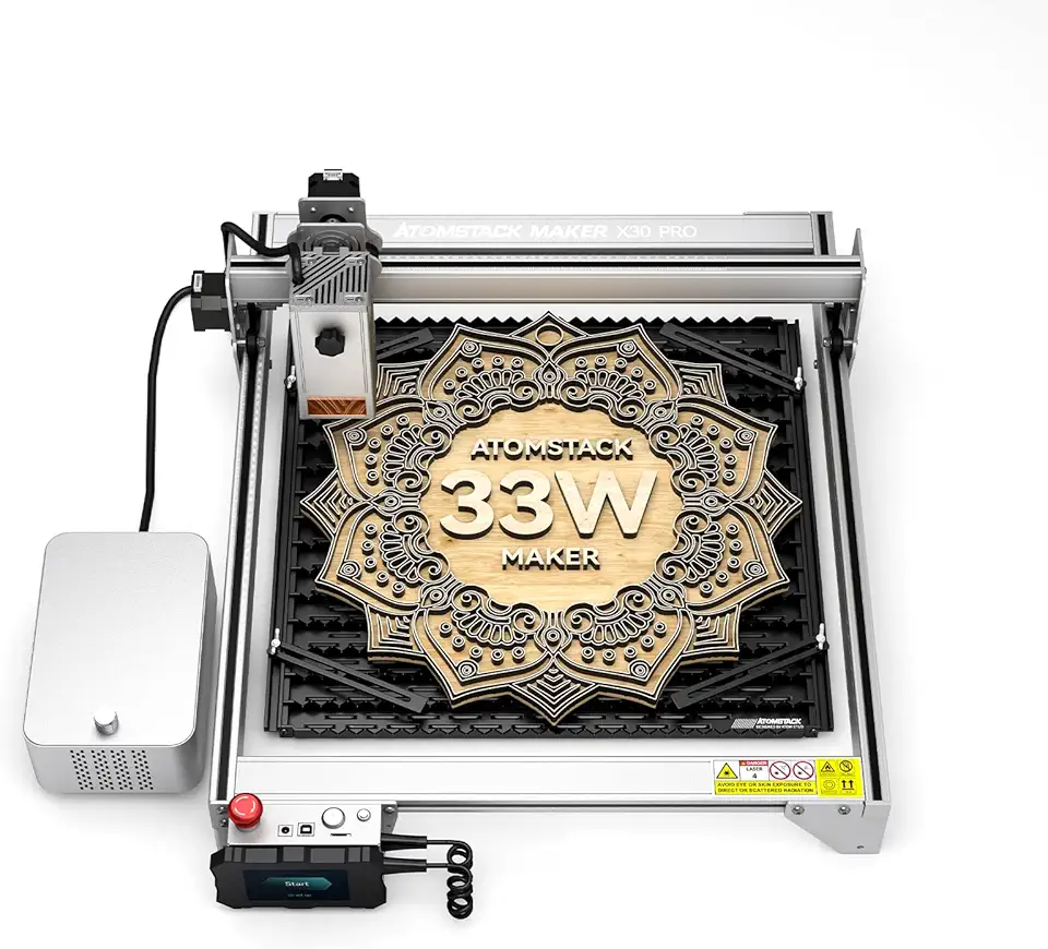 X30 PRO Laser Engraver, 160W DIY CNC Laser Engraving Machine, Laser Cutter, 6-core Diode 33W Laser Power for Wood, Vinyl and Metal, Offline Engraving, Built-in F30 Pro Air Assist System