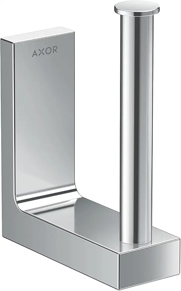 AXOR Universal Rectangular Toilet Paper Holder in Chrome, 42654000