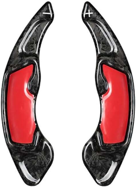 1Pair Real Carbon Fiber Car Steering Wheel Shift Paddle Compatible with Subaru Forester Outback Compatible with Legacy BRZ GT86 Paddle Shifter Extension(Forged carbon fiber)