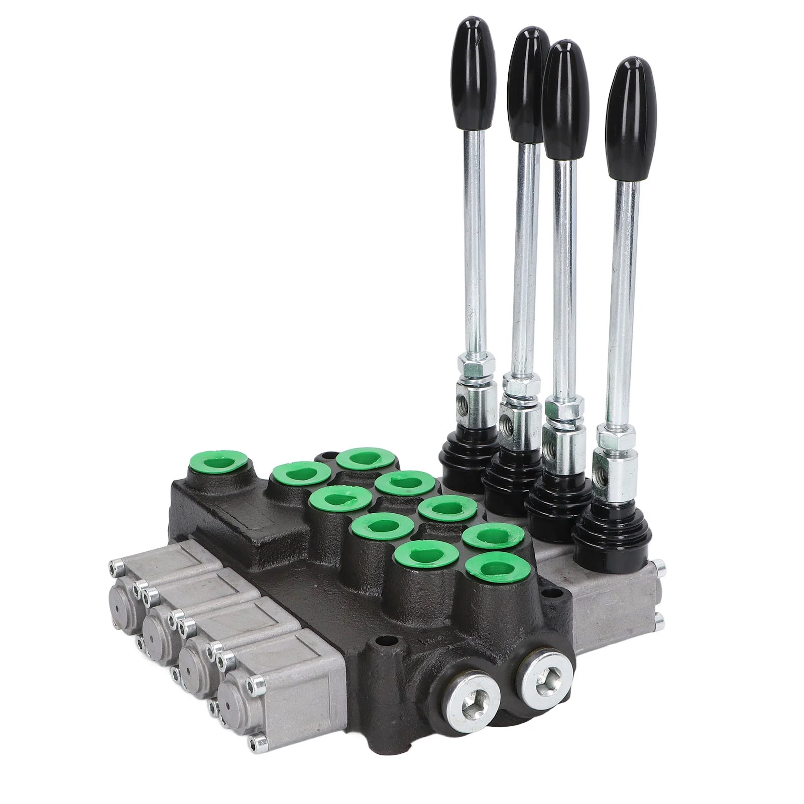 PAOMIAN Hydraulic Control Valve 16.20MPa 1/2in 4 Spool Hydraulic Directional Control Valve for Forklift Loader Tractor