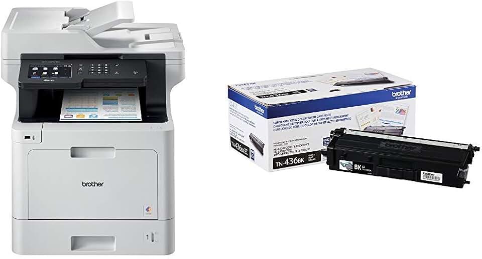 Brother Printer MFCL8900CDW Business Color Laser All-in-One with Advanced Duplex and Wireless Networking, Amazon Dash Replenishment Enabled and Super High Yield Toner-Retail Packaging , Black