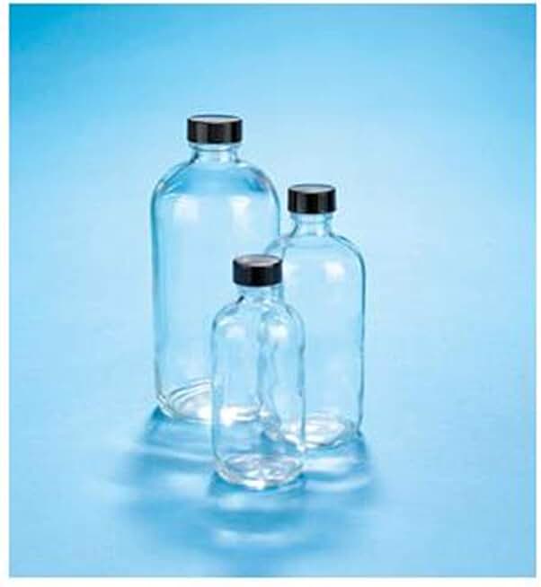 5110422C-25 Boston Round Glass Bottle, Clear, 4oz, Phen, TS (Pack of 160)