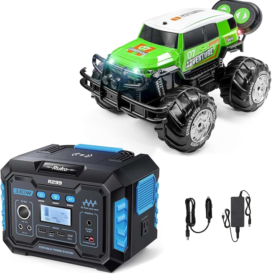 1601AMP2 Amphibious Remote Control Car R299 Portable Power Station