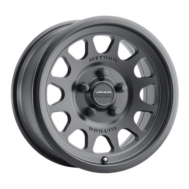 15 x 10 in. 25 mm Offset 5 x 4.5 in. Bolt Pattern 76 mm Center Bore MR414 Bead Grip Wheel, Matte Black