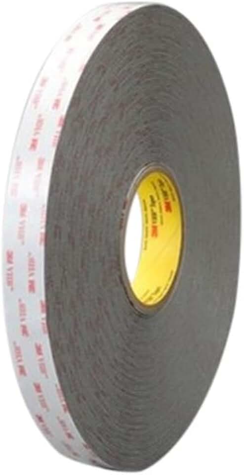 3M VHB Tape 4956F Gray, 1 in x 36 yd 62.0 mil (Case of 9)