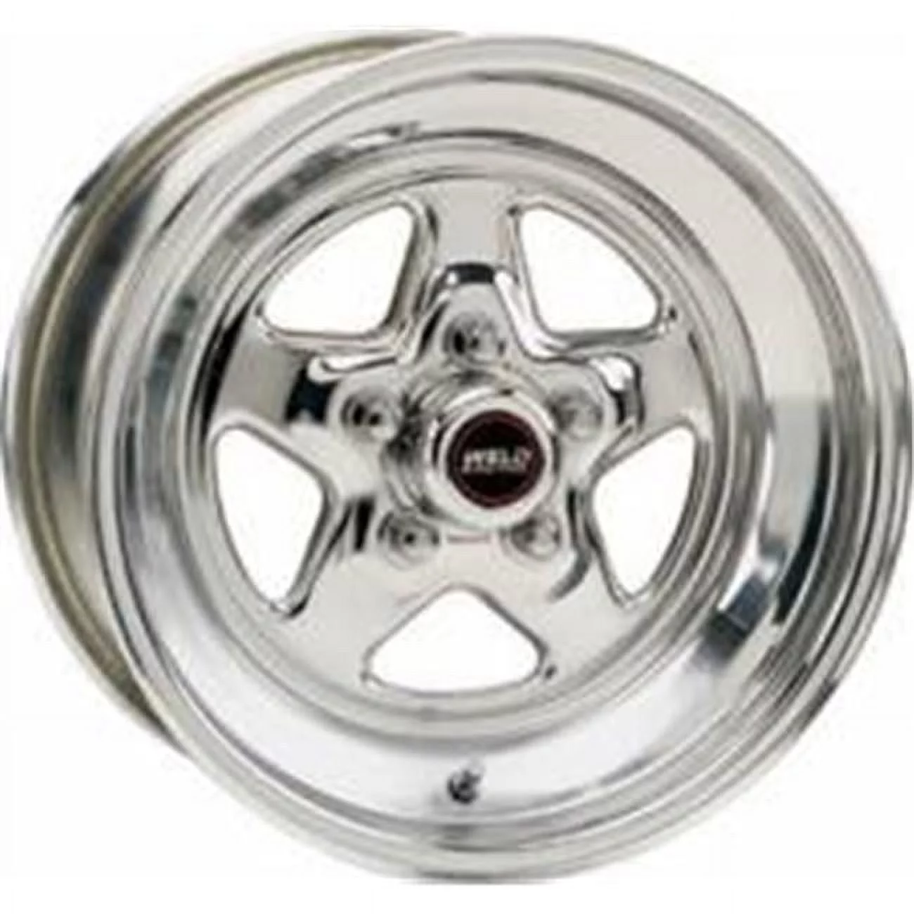 15 x 8 in. 5 x 4.75 in. Bolt Circle 4.5 in. Back Spacing 13.8 lbs Pro Star Polished Wheel