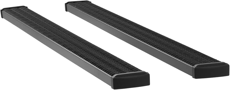 415102-401438 Grip Step Black Aluminum 102-In Wheel to Wheel Running Boards, Select Ram 2500