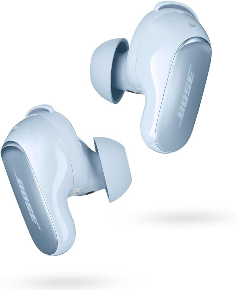 Bose QuietComfort Ultra Wireless Earbuds, Noise Cancelling Earbuds, Bluetooth Earbuds with Spatial Audio and World-Class Noise Cancellation, Moonstone Blue - Limited Edition Color