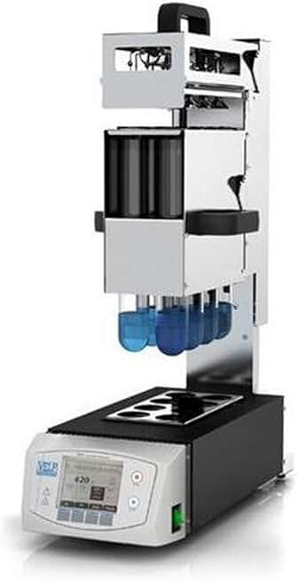 S30100200 Model DKL 8 Stainless Steel Automatic Kjeldahl Digestion Unit, 8-Position, 42 mm Tubes with 250 mL Capacity, 230V, 50-60 Hz
