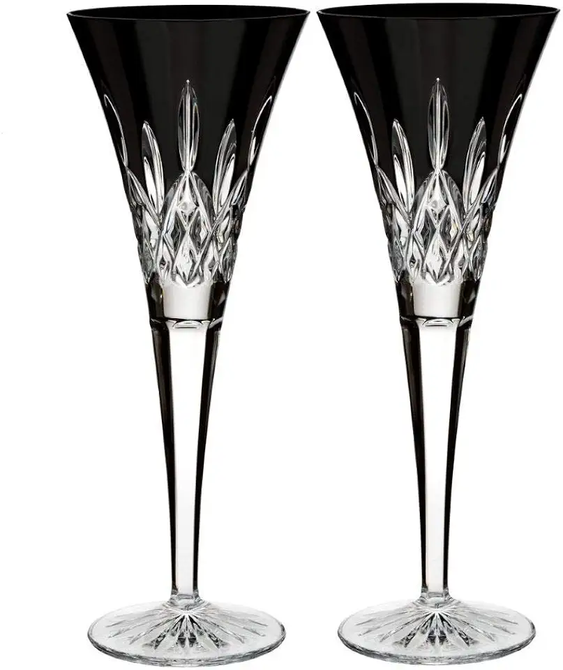 Waterford Crystal Lismore Black Flute, set of 2
