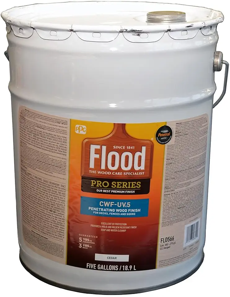 5 gal Flood FLD566 Cedar CWF-UV5 Clear Wood Finish