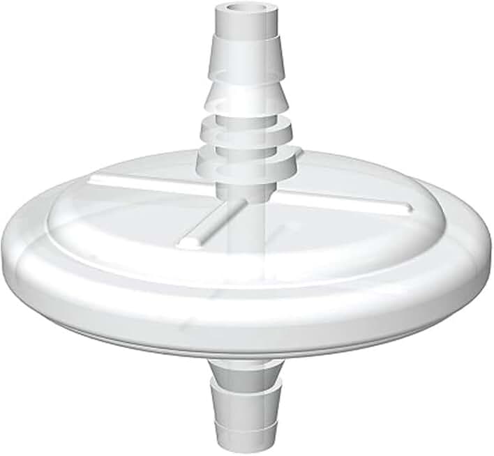 Hydrophobic PTFE Inline Vent Filters for Carboys and Containers, 1.00um, Non-Sterile, (Pack of 25)