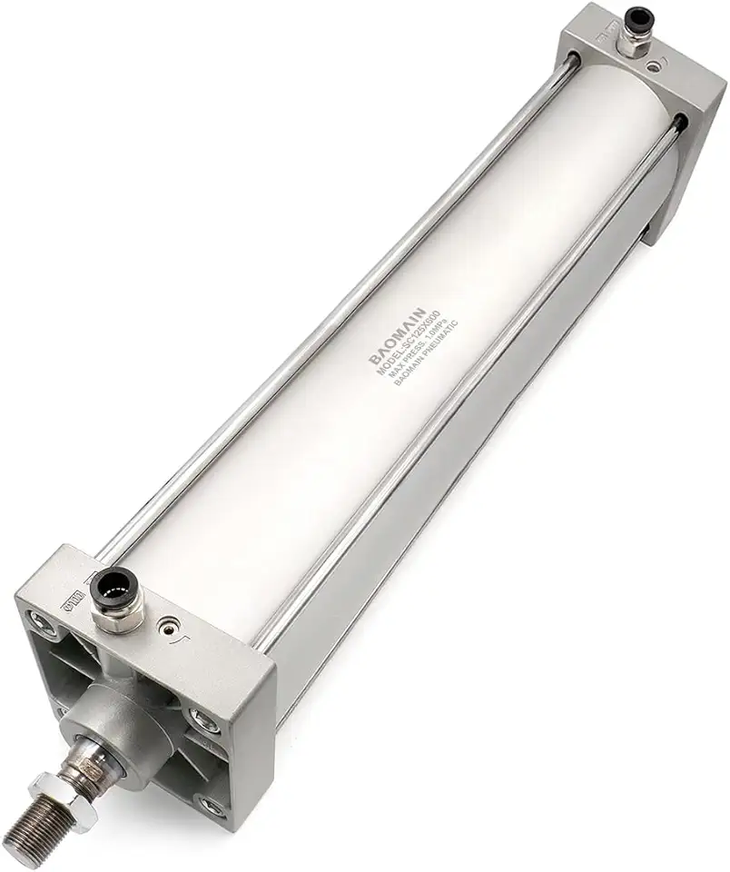 Baomain Pneumatic Air Cylinder SC 125 x 600 PT 1/2; Bore: 5
