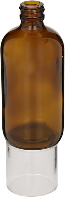 Kimble Type III Soda-Lime Glass Amber Round Narrow Mouth Bottle without Cap, Capacity 1oz (Case of 432)
