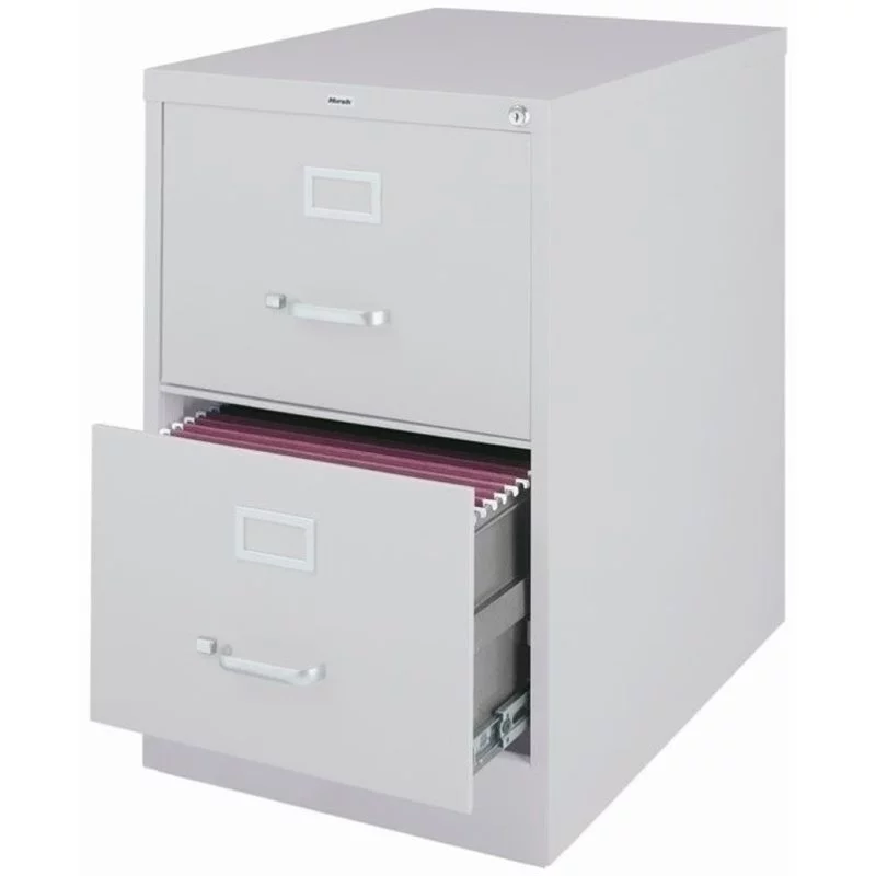 Pemberly Row 2 Drawer Legal File Cabinet in Gray