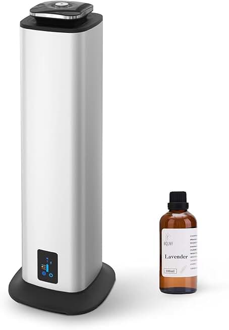 Hotel Collection Diffuser - 6000 Sq Ft,Full Metal Structure,Bluetooth App,Scent Air Machine for Home Large Area,Waterless Diffusers for Home,Commercial Smell Machine Oil Diffuser - Silver