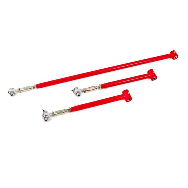 BMR Suspension RSK036R On-Car Adjustable Suspension Kit Poly & Rod End - Red for 1982-2002 3rd Gen F-Body