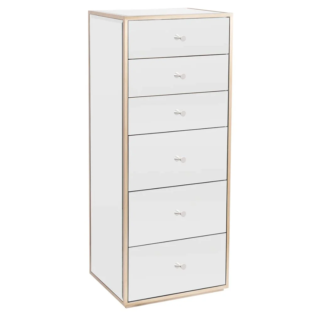 Impressions Vanity SlayStation Rylie with 6 Drawers Vanity Storage Chest Unit (White)