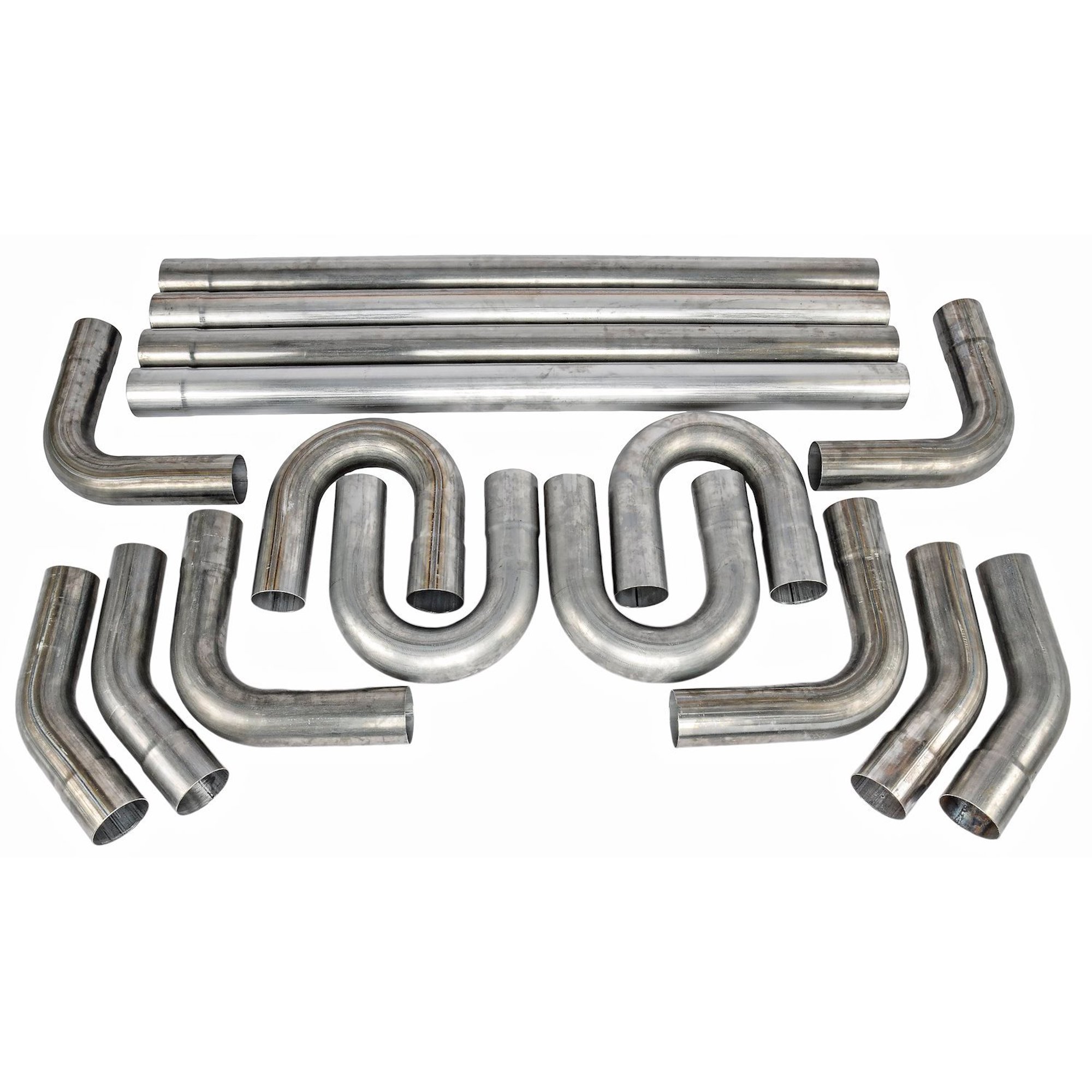 JEGS 30522 Street Rod/Muscle Car Exhaust Kit 3 16-Gauge 409 Stainless Steel Incl