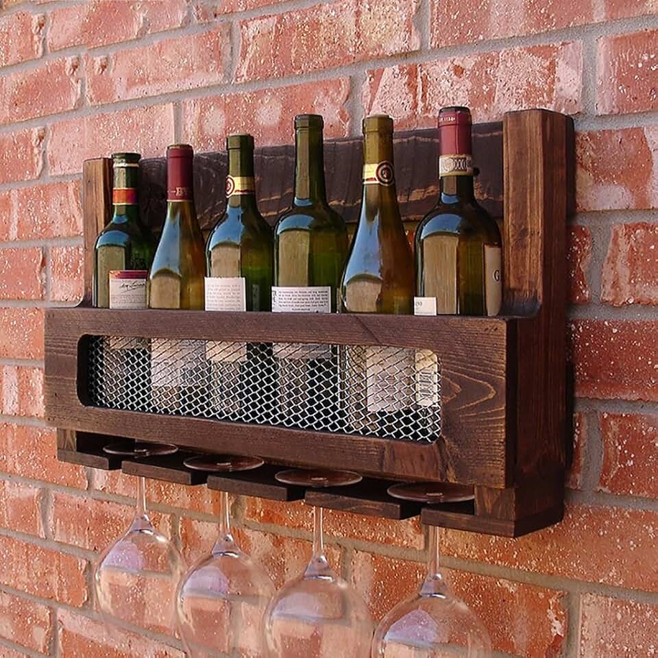 Wine Racks Metal Wine Glass Rack, Shelf Wine Glass Holder,Wine Glass Rack, Wine Glass Rack, Champagne Glass Rack,Glassware RackSize: L60 * W12 * H35cm