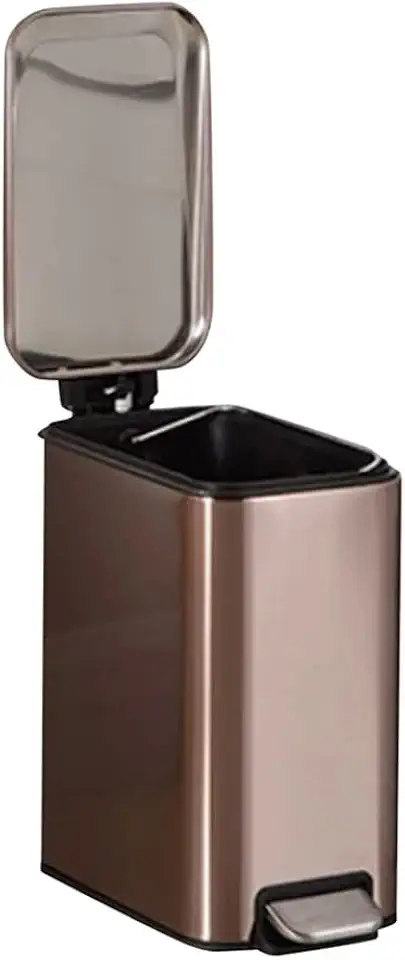 Gallon Soft-Close Trash Can Foot Pedal Stainless Steel