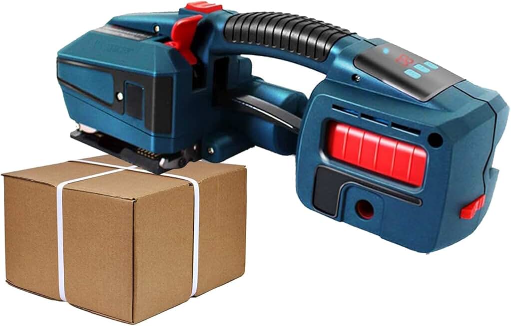 Electric Welding Strapping Tool Large Capacity 6000mAH for PP/PET Plastic Steel Belt Portable Powered Automatic Hot Melting Strapping Electric Strapping Machine