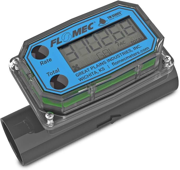 TM Series Water Meter for water processing and irrigation applications, 1 inch Spigot End Fittings (TM10SQ9GMA)