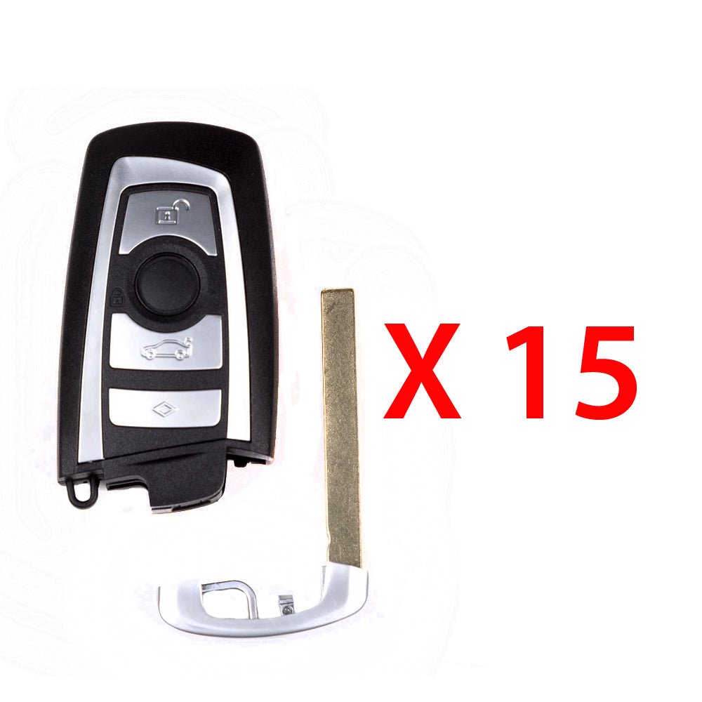 15 AKS KEYS Aftermarket for BMW Smart Key Fob CAS4 YGOHUF5662 - 433