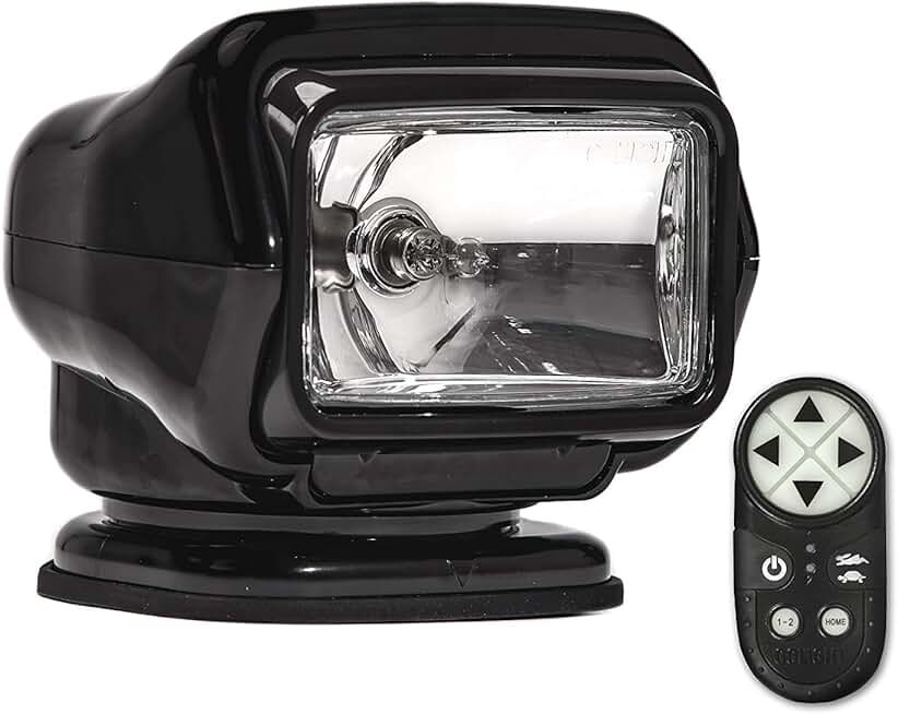 Golight | Stryker ST Series Model 30512ST Halogen Spotlight, Portable Mount, Wireless Hand-Held Remote, Black
